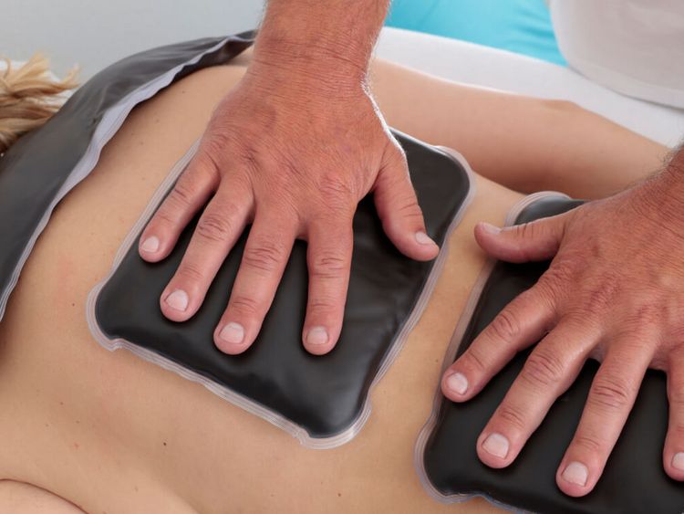 Fango Rückenmassage mit Wärme