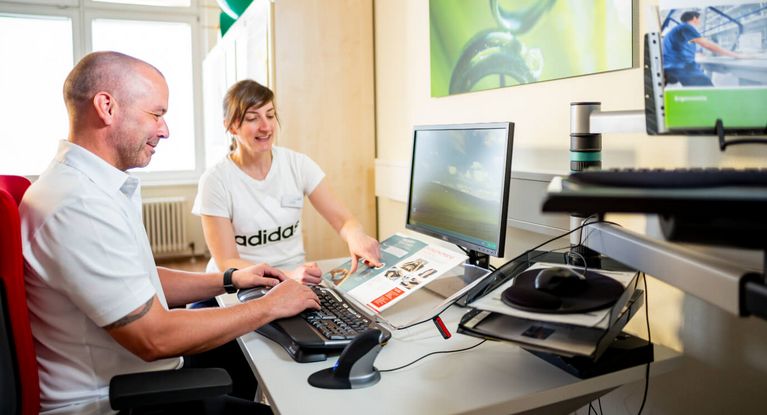 Bei der Ergotherapie