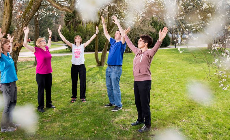 Patienten beim mentalen Training